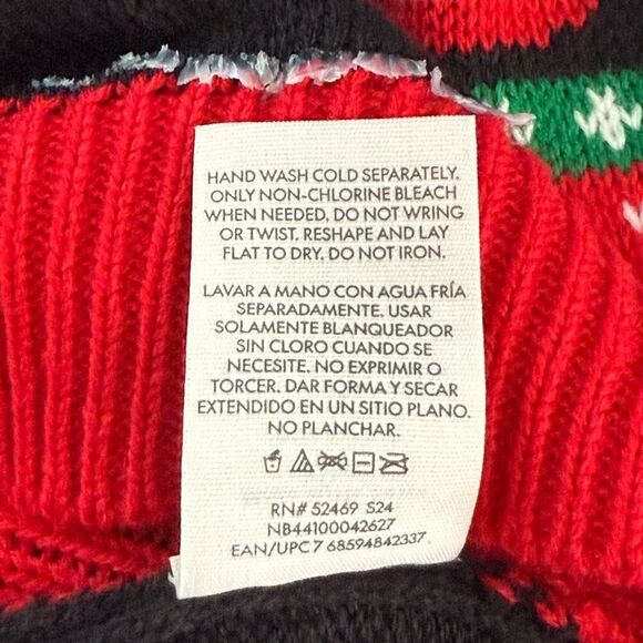 No Boundaries Black and Red Christmas Sweater - Picture 9 of 10